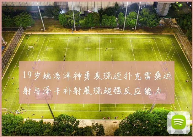 19岁姚浩洋神勇表现连扑克雷桑远射与泽卡补射展现超强反应能力